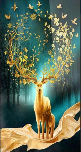 Diamond Painting DIY Full Drill - Stag 70x120cm