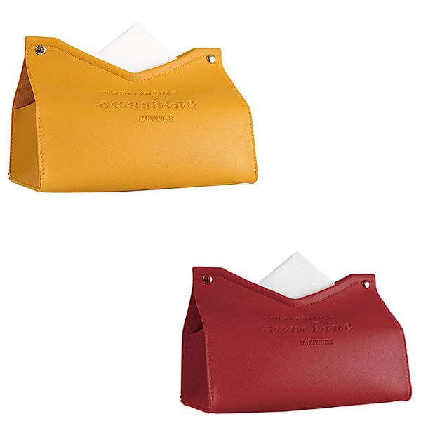 Synthetic Leather Tissue Box Set of 2