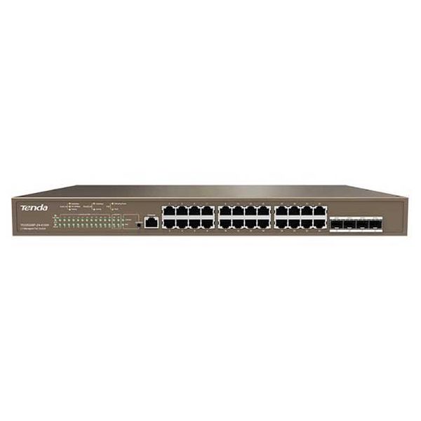 Tenda 24-Port Gigabit PoE Switch - TEG5328P-24-410W