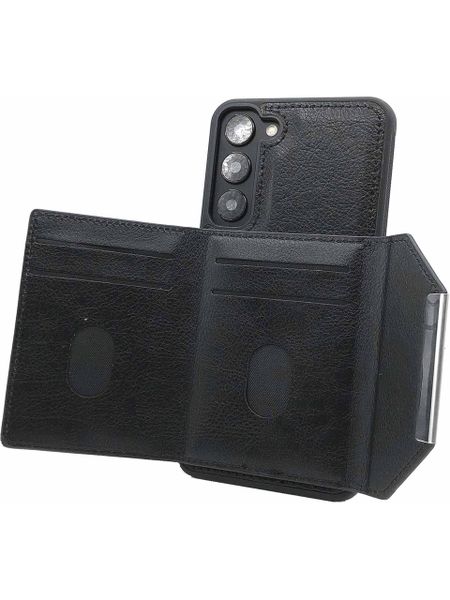 Holder Leather Phone Case Compatible with Samsung Galaxy S22 Plus