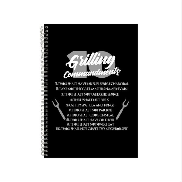 Grilling Wire Bound Notebook Gift Idea Writing Books A4 Notepad