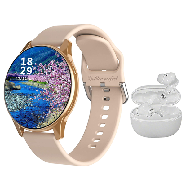 Fashion Smartwatch &amp; Earphones Combo For Women - Stylish &amp; Connected