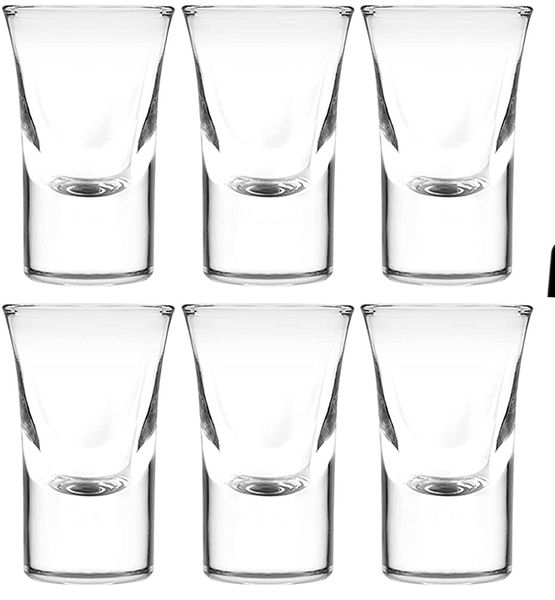 Shot Glass 50ml 7x5cm 6 Piece Heavy Base 40324