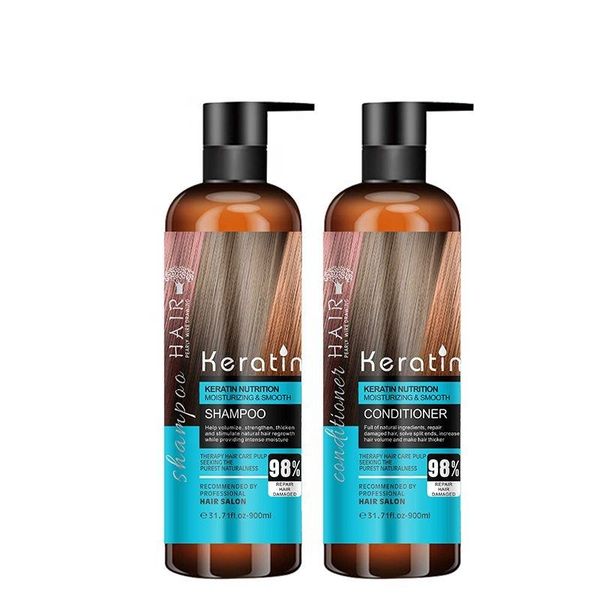 Keratin Shampoo (900 ml) &amp; Keratin Conditioner (900 ml) Combo Set