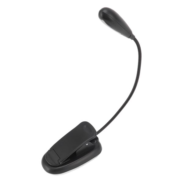 USB Rechargeable Clip On Reading Lamp, Flexible Gooseneck