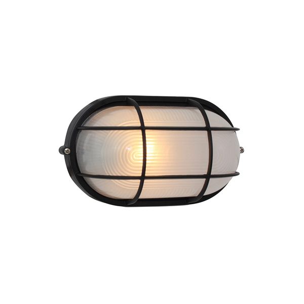 Eurolux - Large Oval Bulkhead With Grid 230V