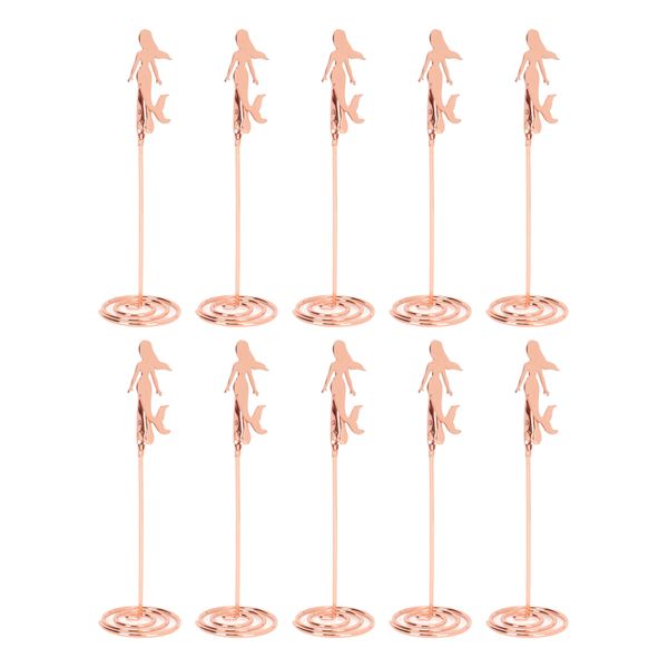 Mermaid Table Number Holders for Wedding Photos