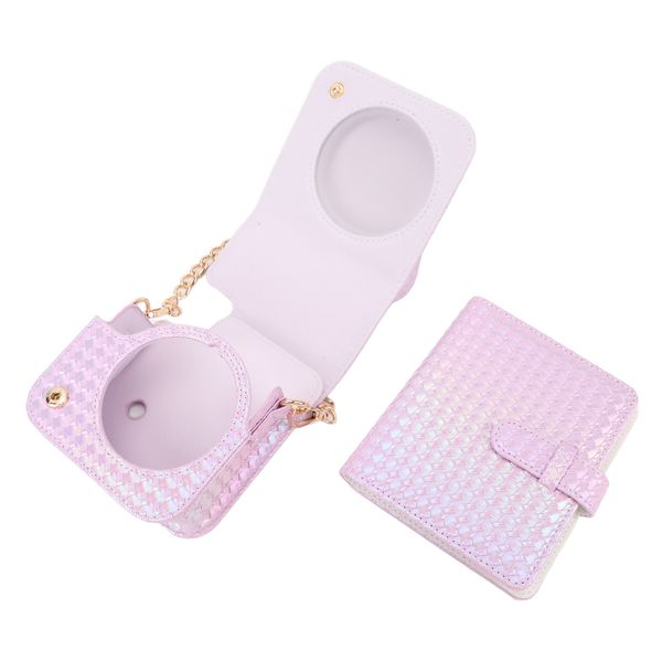 PU Leather Case Compatible with Mini 12 Camera Pink