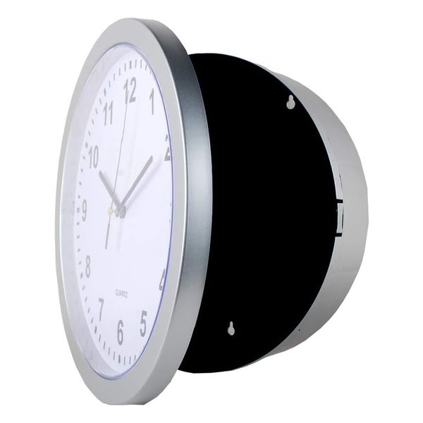Wall Clock with Hidden Storage - Discreet Shelf Compartment for Valuables
