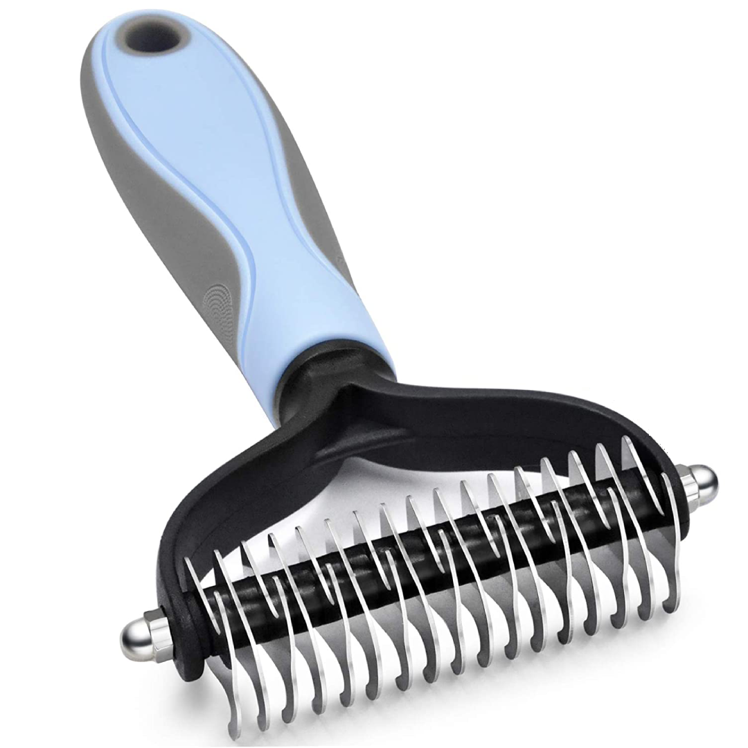 Pet Dematting Comb 2 Sided Undercoat Rake for Cats & Dogs | Shop Today ...