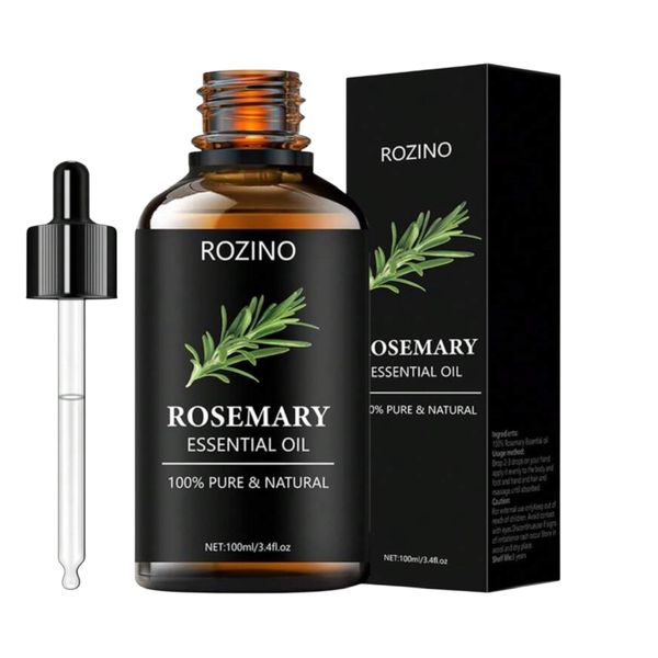 Rozino Rosemary Essential Oil - 100% Pure &amp; Natural (100ml)