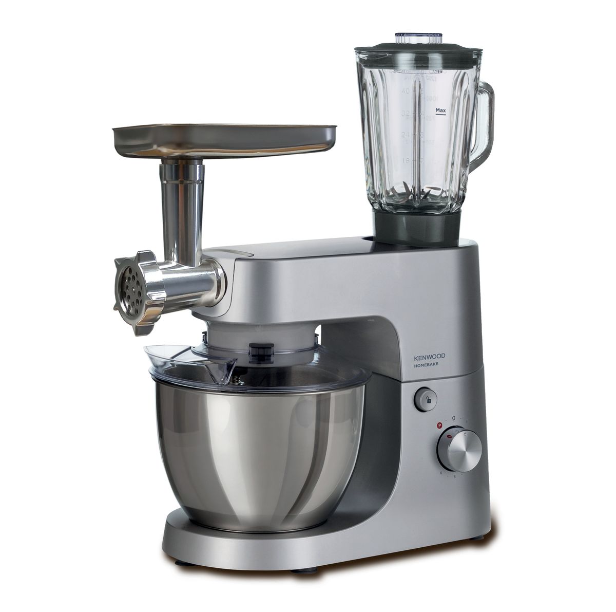 Kenwood - HomeBake Stand Mixer + Mincer & Blender 1000W - KHH01.220SI