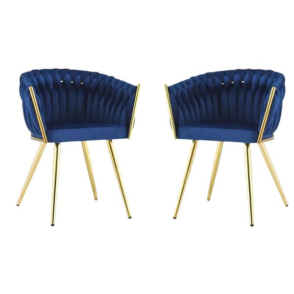 Upholstered Velvet Dining Chairs - Set of 2 - Y-1224