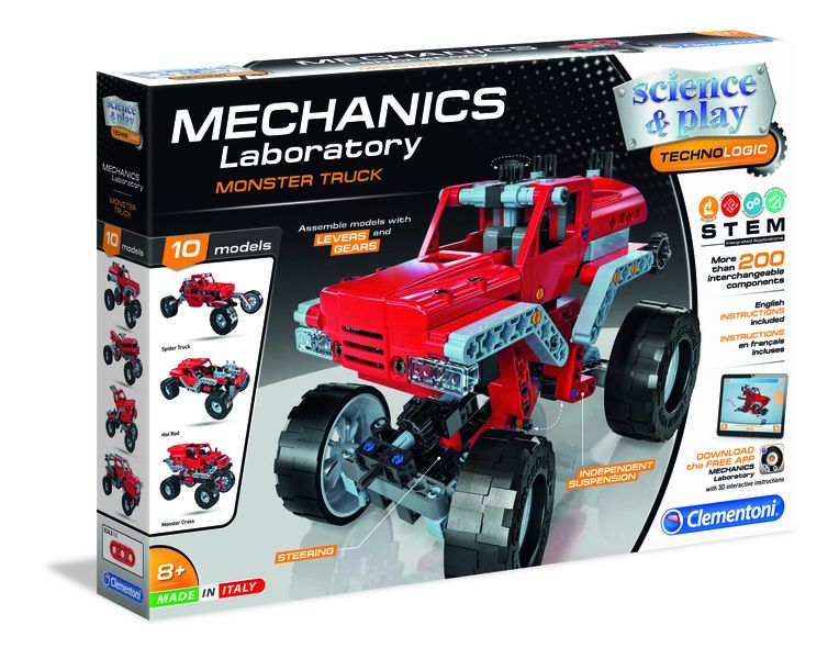 Clementoni Mechanics Laboratory Monster Truck 10 Model Kit