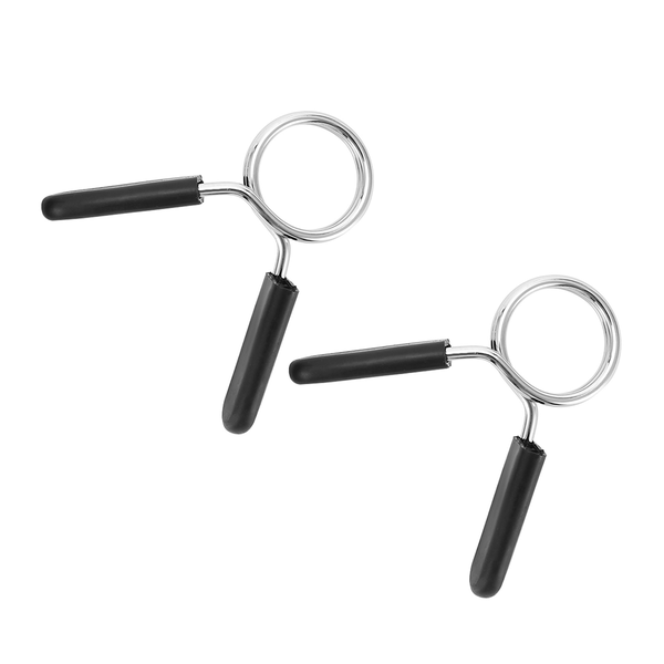 2Pcs 30mm Barbell Gym Weight Lifting Lock Clamp Spring Collar Clips