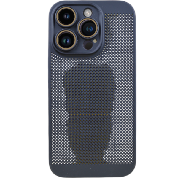 Mesh Phone Case With Built-In Gold Lens Compatible With iPhone 14 Pro