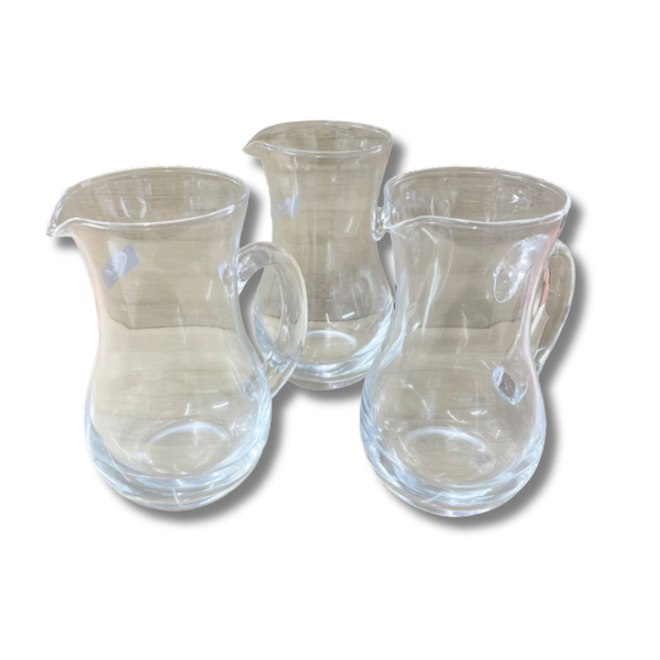 Elegant 275ml Glass Milk Jug - 3 pack