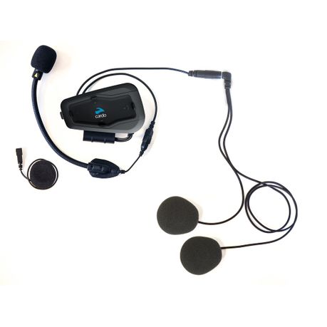 Cardo Spirit HD Motorcycle Bluetooth Communication Headset - Black, Single  Pack 