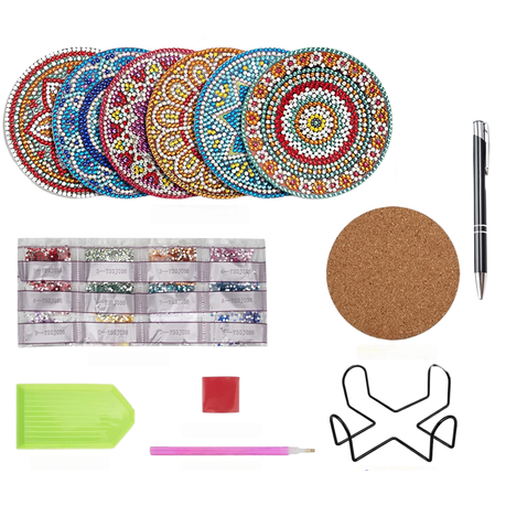 DIY Diamond Dot Coaster Kit x6 with added Pen, Shop Today. Get it  Tomorrow!
