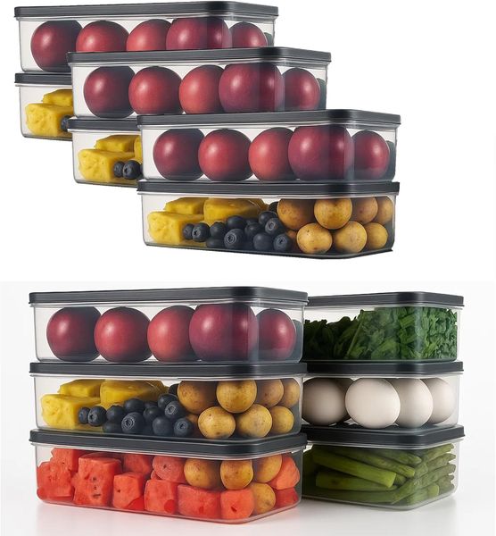 Sulfar Airtight Fridge Storage Containers 1200ml Pack of 12