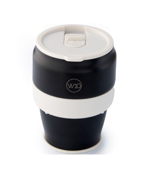 W10 London 2-Tier Collapsible Vacuum Sealed Travel Mug - Hazlewood Black