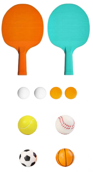 Ping Pong Play Set &amp; Mini Sport Balls