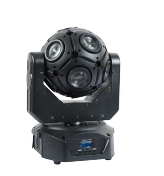 Rotating Head Beam Light - 4-in-1 LED Strobe &amp; Laser Stage Effect Lamp