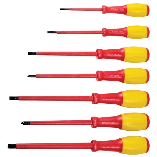 Major Tech 1000V AC/1500V DC Insulated Screwdriver Set (KTK0707SG)