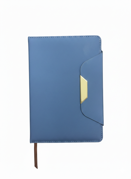 A5 Hard Cover Notebook / Diary - Fabric Cover with Magnetic Flap Closure