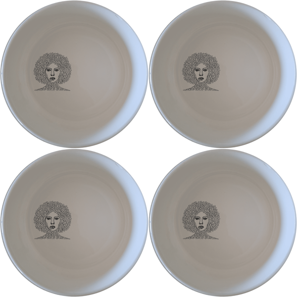 African Faces Bowl Set of 4 - Range 1