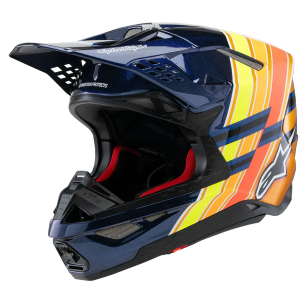 Supertech M10 TLD Edition Helmet ECE - Dark Blue/Orange/Yellow Flou/Red