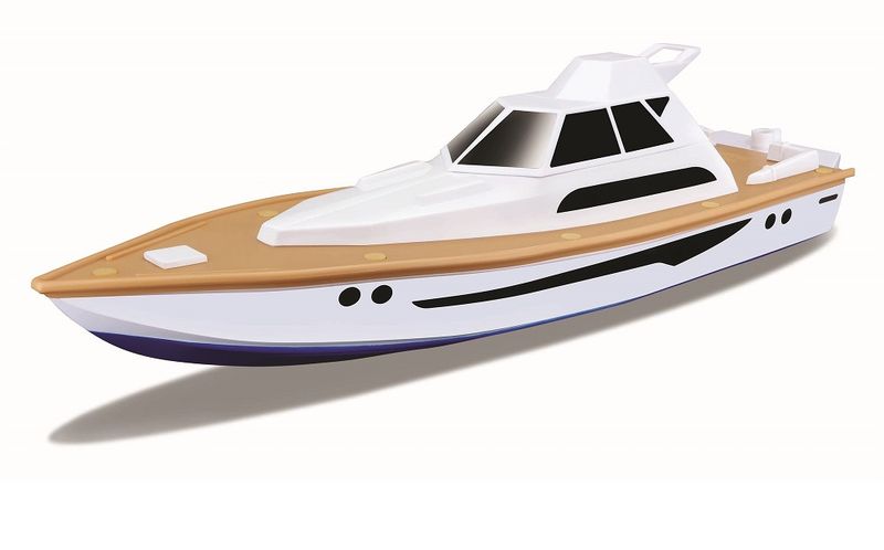 Maisto R/C Super Yacht Boat - White/Brown/Blue