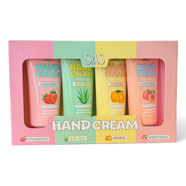 Set of 4 - SAS Fruity Perfumed Hand Cream Gift Set Moisturizing