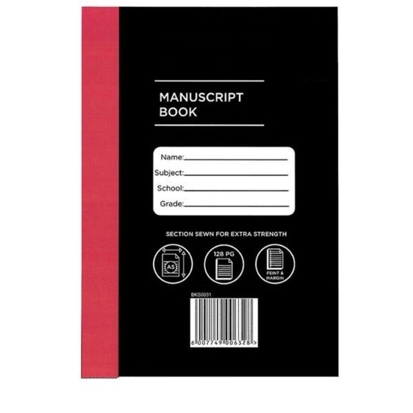 A5 Durable Soft Cover Manuscript Book - 96 Pages