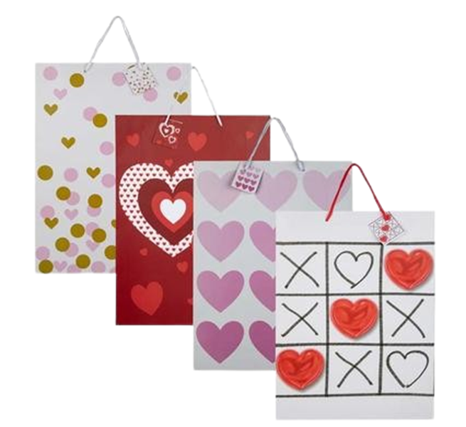 Valentine and Birthday Gift bag x4
