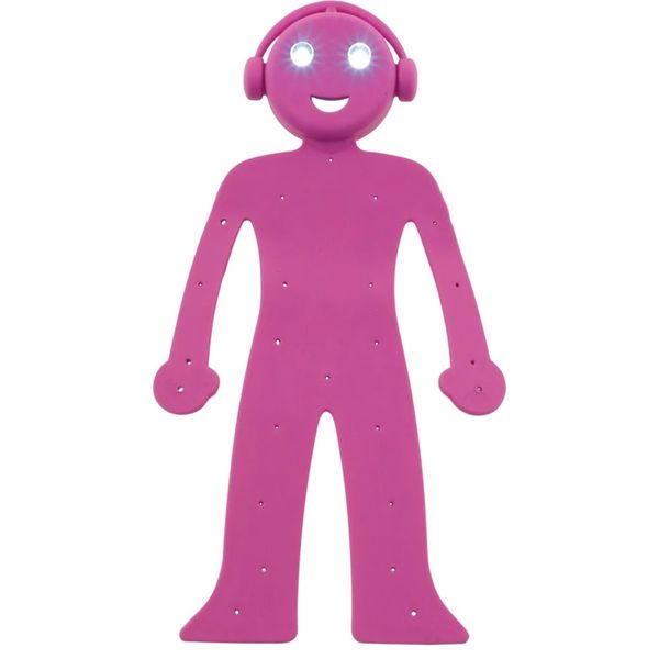 Bending Man Booklight LED Light Up Bookmark Phone Stand - Blue