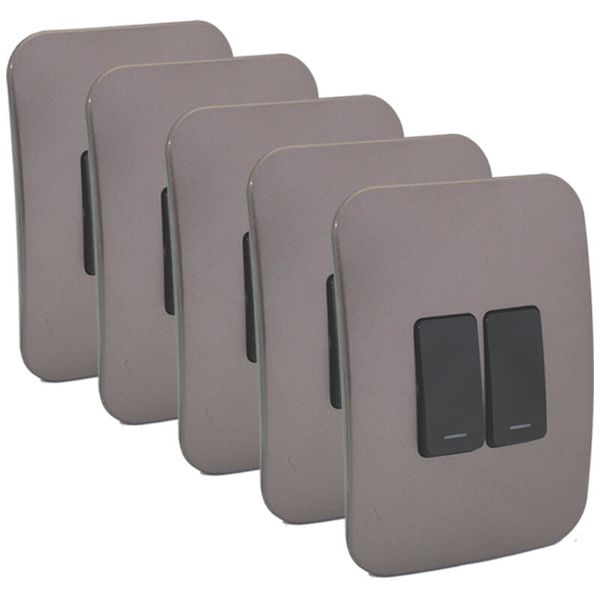 Veti Two Lever Light Switch Pack of x5 VG111C2VB