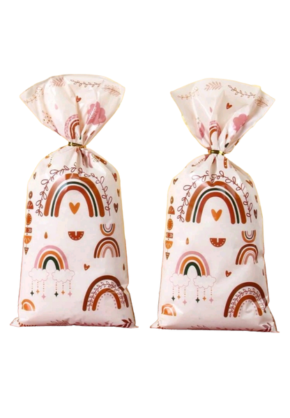 Party Favor Bags With Twist Tie - Rainbow (Set of 25)