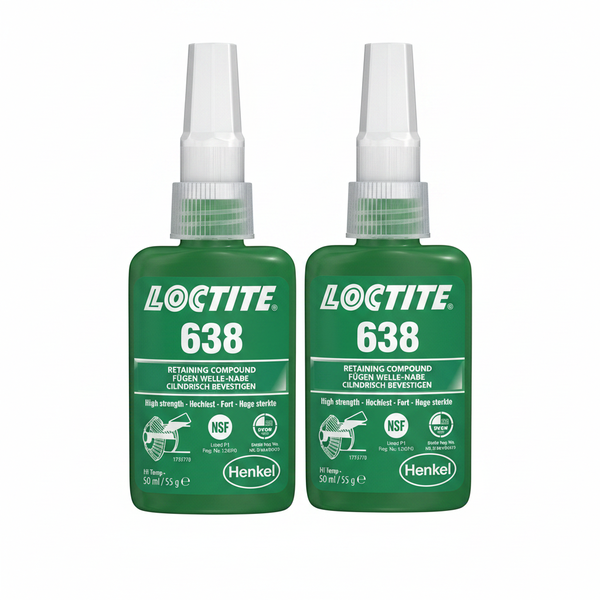Loctite Hi Temp - Hi Strength Retaining Compound 50g (Green) - 2 Pack