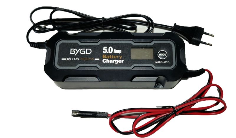 Smart Car Battery Charger 5A LCD display 6v or 12V