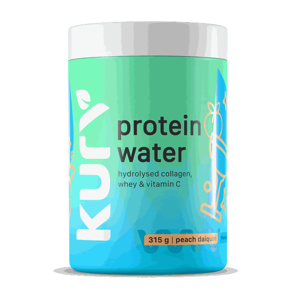 KURV Protein Water &amp; Collagen Peach Daiquiri 315g