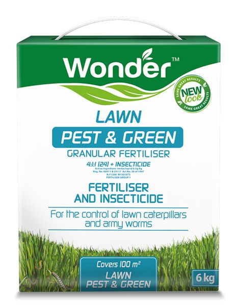 Wonder Lawn Pest &amp; Green 4:1:1 Fertiliser 6kg