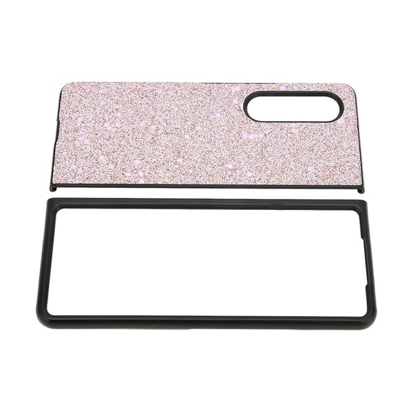 Scratch Resistant Glitter Phone Case for Galaxy Z Fold 3 Flashing White