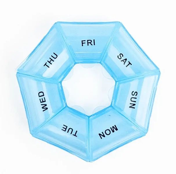Medicine Organizer Tablet Case Portable Simple All-match 7 Days