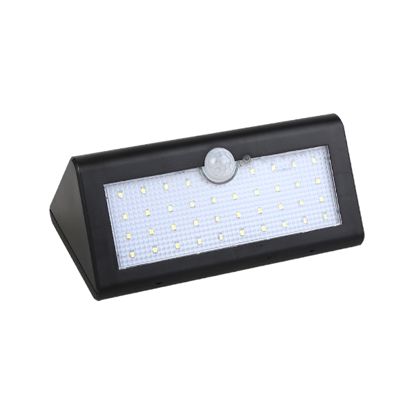 Solar Gate LED Light With Sensor Black 5W
