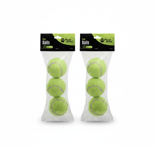 Pulse Active Standard Play Balls - 3 Piece Set for Outdoor Games - 2 Pack