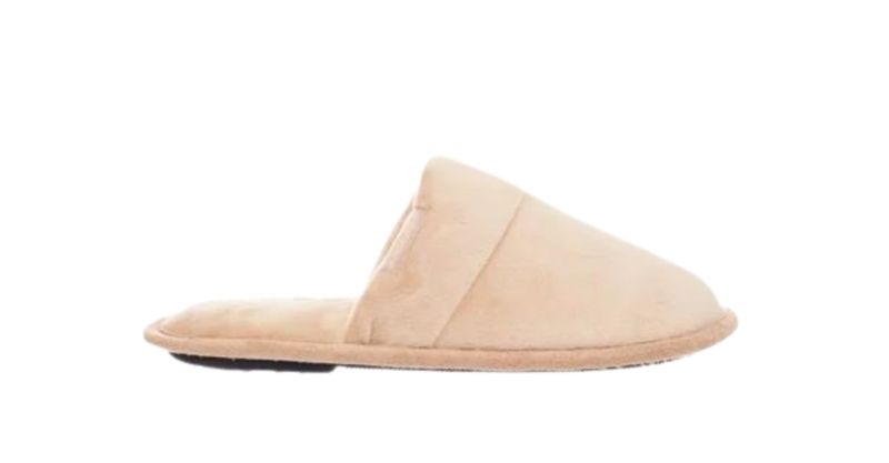 Hush Pupies Tan Micro Plush Trent Slippers