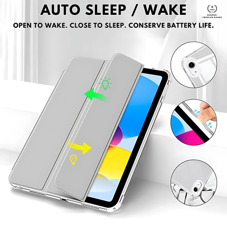 GENMER Shockproof Flip Case Cover Compatible with iPad 11th Gen