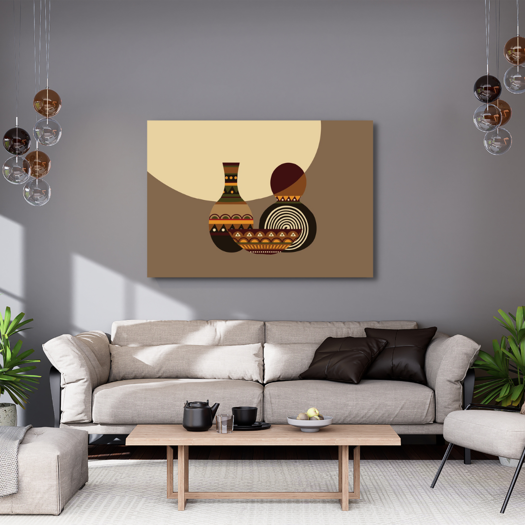 Canvas Wall Art - African Calabash Artwork