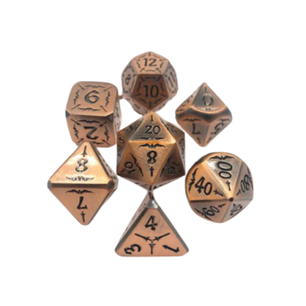 7 Piece Metal Polyhedral Dice Set | Shop Today. Get it Tomorrow